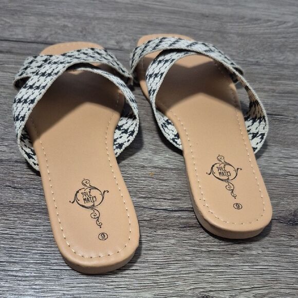 💲1️⃣0️⃣ Bundled ✔️Stylish Houndstooth Women's Sandals - Picture 4 of 14